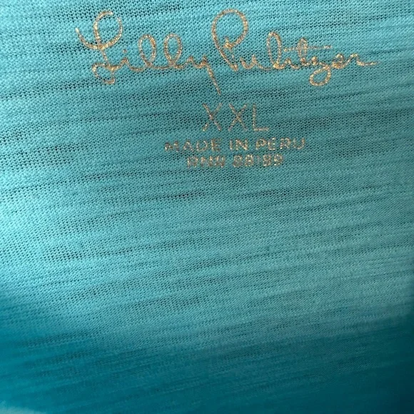 Lilly Pulitzer Vibrant Blue Short Sleeve Tee - Picture 4 of 4